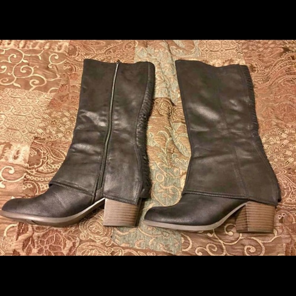 Tall black boots